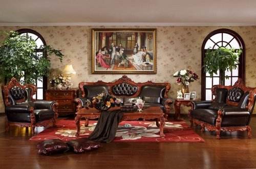 歐式紅木家具效果圖 歐式紅木家具盡顯