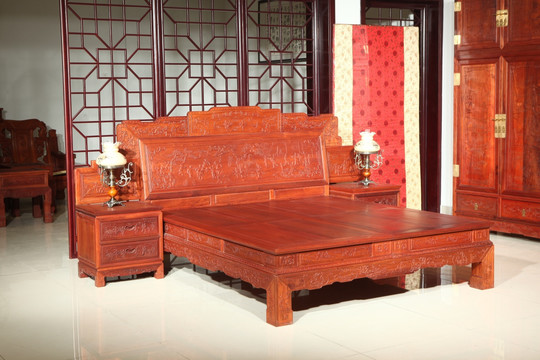 紅木家具,紅木床